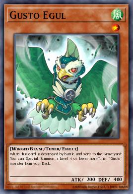 Gusto Egul Yu-Gi-Oh card