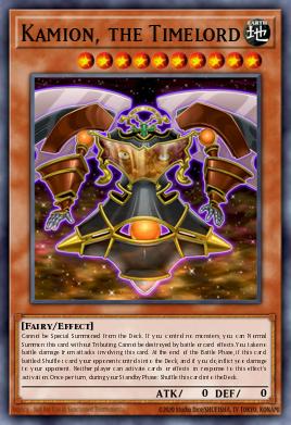 Kamion, the Timelord Yu-Gi-Oh card
