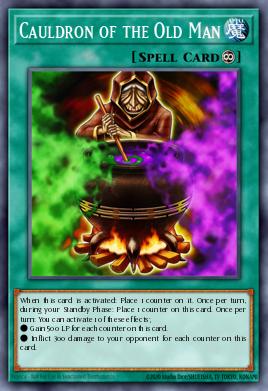 Cauldron of the Old Man Yu-Gi-Oh card
