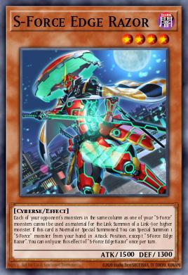S-Force Edge Razor Yu-Gi-Oh card