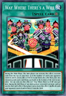 Way Where There's a Will Yu-Gi-Oh card