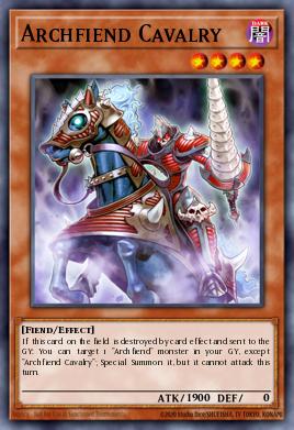 Archfiend Cavalry Yu-Gi-Oh card