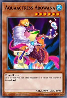 Aquaactress Arowana Yu-Gi-Oh card