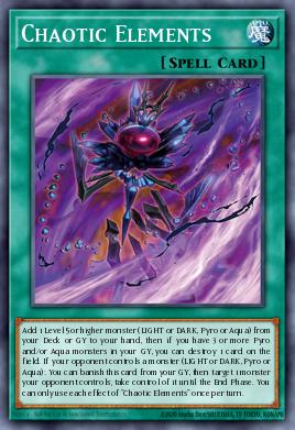 Chaotic Elements Yu-Gi-Oh card