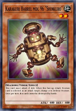 Karakuri Barrel mdl 96 "Shinkuro" Yu-Gi-Oh card