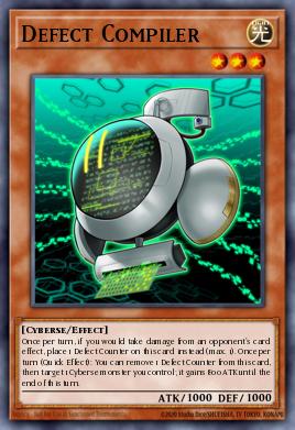 Defect Compiler Yu-Gi-Oh card