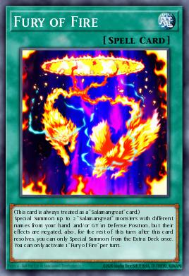 Fury of Fire Yu-Gi-Oh card