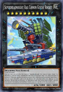 Superdreadnought Rail Cannon Gustav Rocket Yu-Gi-Oh card