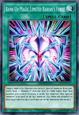 Rank-Up-Magic Limited Barian's Force Yu-Gi-Oh card