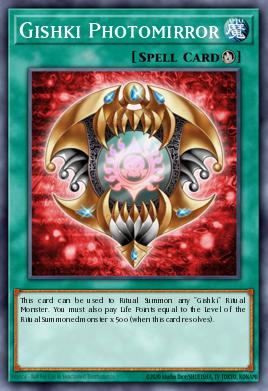 Gishki Photomirror Yu-Gi-Oh card