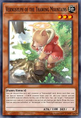 Vernusylph of the Thawing Mountains Yu-Gi-Oh card