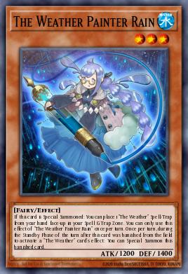The Weather Painter Rain Yu-Gi-Oh card