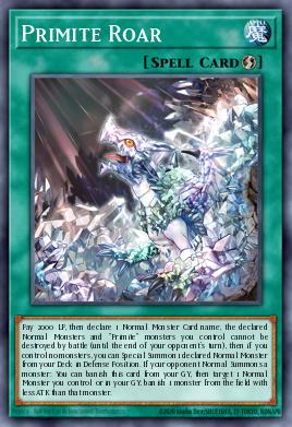 Primite Roar Yu-Gi-Oh card