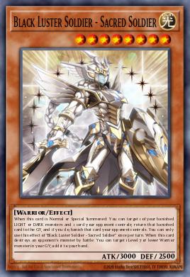 Black Luster Soldier - Sacred Soldier Yu-Gi-Oh card