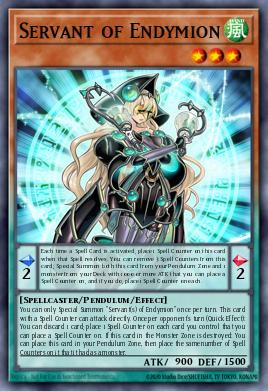 Servant of Endymion Yu-Gi-Oh card