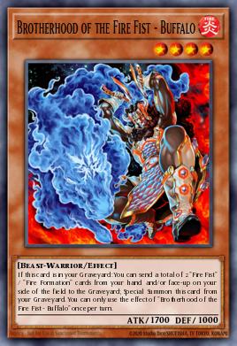Brotherhood of the Fire Fist - Buffalo Yu-Gi-Oh card