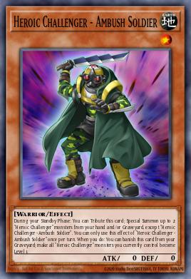 Heroic Challenger - Ambush Soldier Yu-Gi-Oh card