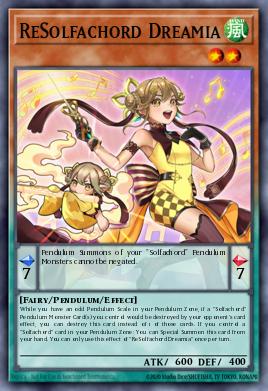 ReSolfachord Dreamia Yu-Gi-Oh card