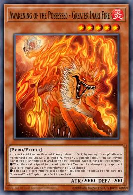 Awakening of the Possessed - Greater Inari Fire Yu-Gi-Oh card