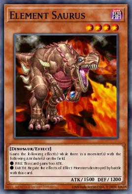 Element Saurus Yu-Gi-Oh card