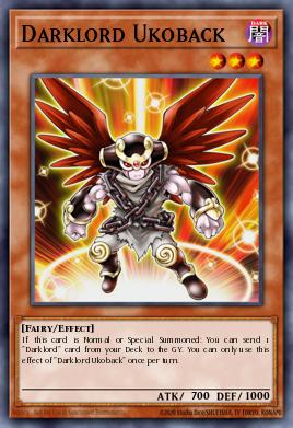 Darklord Ukoback Yu-Gi-Oh card