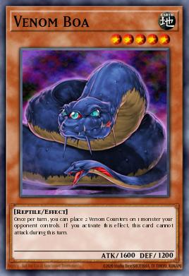 Venom Boa Yu-Gi-Oh card