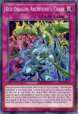 Red Dragon Archfiend's Chain Yu-Gi-Oh card