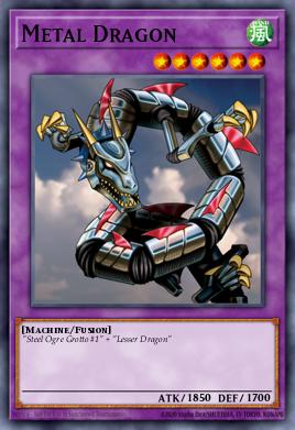 Metal Dragon Yu-Gi-Oh card