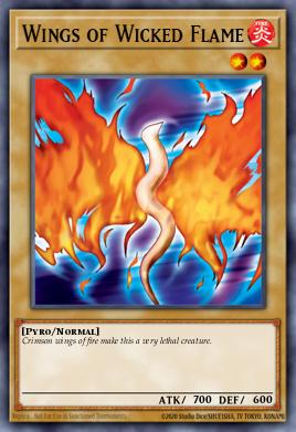 Wings of Wicked Flame Yu-Gi-Oh card