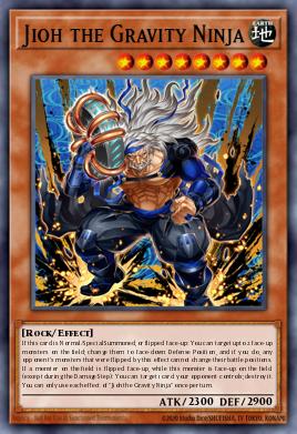 Jioh the Gravity Ninja Yu-Gi-Oh card