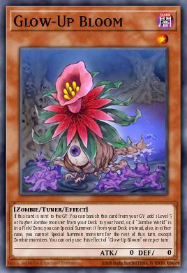 Glow-Up Bloom Yu-Gi-Oh card