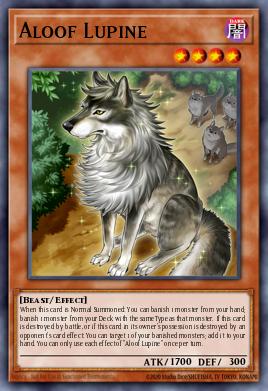 Aloof Lupine Yu-Gi-Oh card