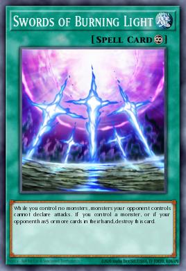 Swords of Burning Light Yu-Gi-Oh card
