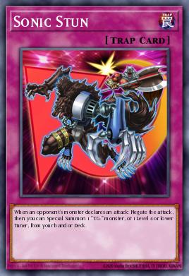 Sonic Stun Yu-Gi-Oh card