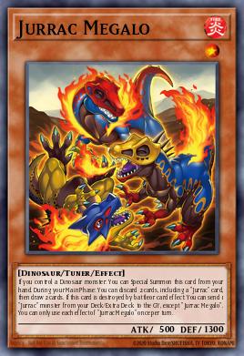 Jurrac Megalo Yu-Gi-Oh card