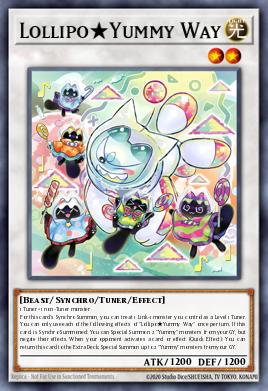Lollipo★Yummy Way Yu-Gi-Oh card