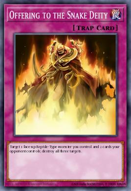 Offering to the Snake Deity Yu-Gi-Oh card