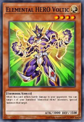 Elemental HERO Voltic Yu-Gi-Oh card