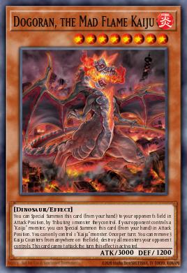 Dogoran, the Mad Flame Kaiju Yu-Gi-Oh card
