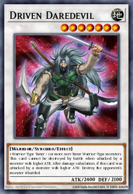 Driven Daredevil Yu-Gi-Oh card