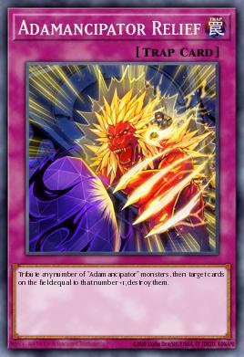 Adamancipator Relief Yu-Gi-Oh card