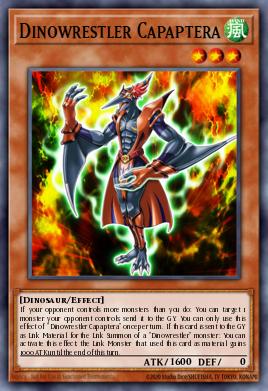 Dinowrestler Capaptera Yu-Gi-Oh card