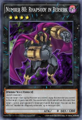 Number 80: Rhapsody in Berserk Yu-Gi-Oh card