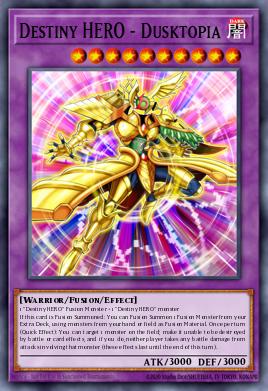 Destiny HERO - Dusktopia Yu-Gi-Oh card