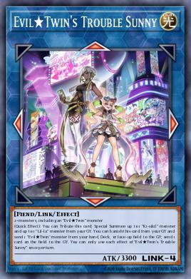 Evil★Twin's Trouble Sunny Yu-Gi-Oh card