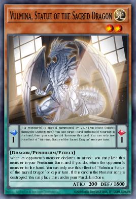 Vulmina, Statue of the Sacred Dragon Yu-Gi-Oh card