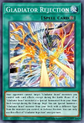 Gladiator Rejection Yu-Gi-Oh card