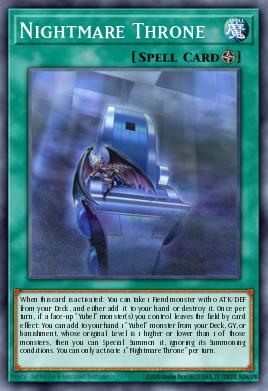Nightmare Throne Yu-Gi-Oh card