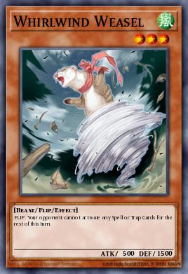 Whirlwind Weasel Yu-Gi-Oh card