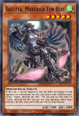 Sagitta, Maverick Fur Hire Yu-Gi-Oh card